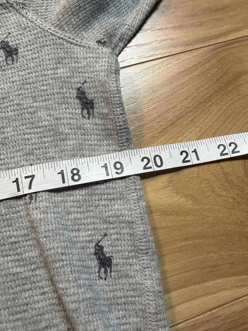 Gray Polo Ralph Lauren Thermal lightweight AOP